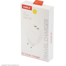 تصویر شارژر دیواری هیسکا H-112PD فست شارژ QC3.0 Hiska H-112PD 20W Fast Charge Wall Charger