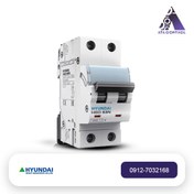 تصویر کلید مینیاتوری دو پل هیوندای 16 آمپر 