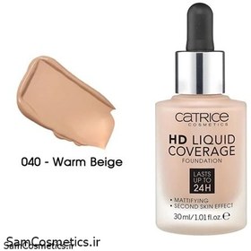 تصویر کرم پودر اچ دی با پوشش بالا کاتریس 40 Catrice HD Liquid Coverage Foundation