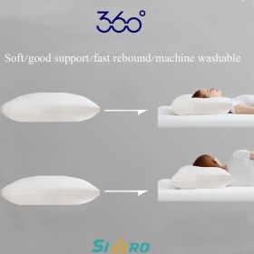 تصویر بالش هتلی ۳۶۰ درجه 