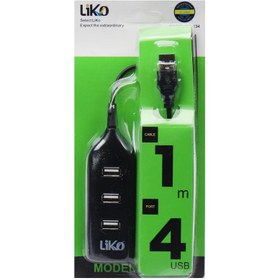 تصویر هاب LIKO MR-134 4-Port USB 2.0 LIKO MR-134 4-Port USB 2.0