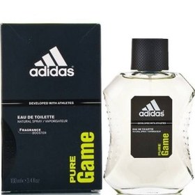 تصویر ادو تویلت مردانه آدیداس مدل Pure Game حجم 100 میلی لیتر Adidas Pure Game Eau De Toilette For Men 100ml