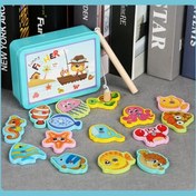 تصویر ماهیگیری مگنتی جعبه فلزی 