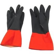 تصویر دستکش ایمنی لاستیکی صنعت کار سایز XL 