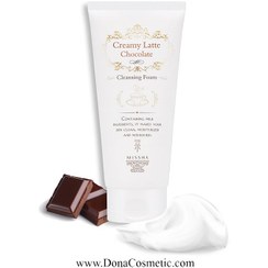 تصویر فوم پاک کننده کرمی لاته شکلات میشا Missha Creamy Latte Chocolate Cleansing Foam