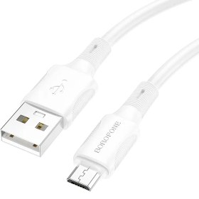 تصویر کابل تبدیل USB به MICROUSB بروفون مدل BX80 طول 1 متر Borofone BX80 MicroUSB Cable 1m