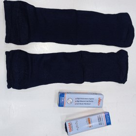 تصویر جوراب دو ربع پارازین 1/20 کف دار Parazin two quarter socks 1/20 with Sama foam for women