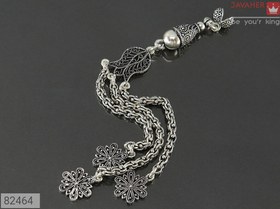 تصویر کرکوش نقره طرح گل کد 82464 