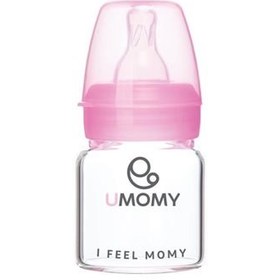 تصویر شیشه شیر پیرکس دهانه کلاسیک یومامی 0 تا 6 ماه 60 میلی لیتر Umomy Classic Neck Baby Pyrex Bottle 0-6m