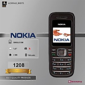 تصویر گوشی نوکیا (بدون گارانتی) 1208 | حافظه 5 مگابایت Nokia 1208 (Without Garanty) 5 MB