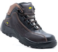 تصویر کفش ایمنی ایمن‌پا مدل پوتین 3MAX نیو چرم (قهوه‌ای-مشکی) (47*ساده) 