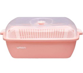 تصویر سبد نان سه پارچه لیمون طرح یاس 