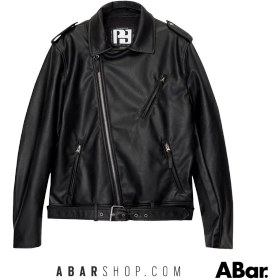 تصویر ژاکت مردانه اورجینال پل اند بیر PULL&amp;BEAR Leather effect biker jacket 