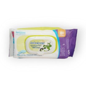 تصویر دستمال مرطوب کودک مالوچسکا مدل SENSITIVE بسته ۸۰ عددی 