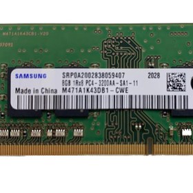 تصویر رم لپ تاپ سامسونگ 8 گیگابایت DDR4 با فرکانس 3200 مگاهرتز ا Samsung RAM 8GB DDR4 3200 MHz PC4-25600 CL22 Laptop Memory Samsung RAM 8GB DDR4 3200 MHz PC4-25600 CL22 Laptop Memory
