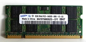 تصویر ماژول حافظه پین 2.0 گیگابایتی (2048MB) سامسونگ اصلی PC2-6400 DDR2 800MHz SO-DIMM 200 