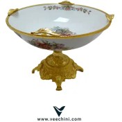 تصویر میوه خوری لمونژ گرد طلایی پایه دار قطر ۲۹ – VCHI175 