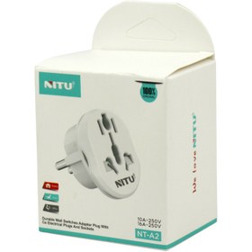 تصویر تبدیل ۳ به ۲ برق Nitu NT-A ا Nitu NT-A3 Adaptor Plug Nitu NT-A3 Adaptor Plug