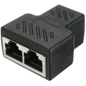 تصویر تبدیل 1 به 2 شبکه rj45 ا cable converter cable converter