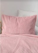 تصویر ست پتو سه‌تکه صورتی مدرن برند merinos Modern Line 3-Piece Pink Blanket Set