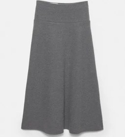 تصویر دامن میدی نرم و لطیف زنانه خاکستری پل اند بیر 