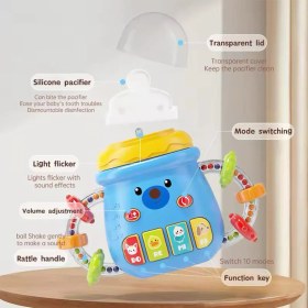 تصویر دندان گیر موزیکال طرح شیشه شیر مدل 234-668 