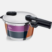 تصویر زودپز استیل ۴،۵ لیتری فیسلر آلمان Fissler vitaquick 70yil Fissler duduklu tencere