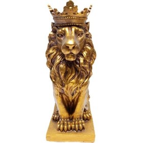 تصویر مجسمه رزین پلی استر،شیر Resin lion sculpture