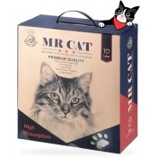 تصویر خاک بستر گربه مِستِر کَت 8 کیلو ( کربن اکتیو ) – Mr Cat cat litter 8 kilo (active carbon) 