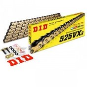 تصویر زنجیر موتورسیکلت 525 112VX3 2003 2016 HONDA CBR 600 RR سازگار زنجیره ای VX3 XRING GOLD D.I.D 