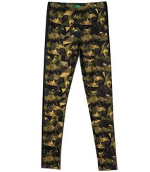 تصویر لگینگ زنانه ورزشی سبز ارتشی RNS 