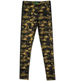 تصویر لگینگ زنانه ورزشی سبز ارتشی RNS 