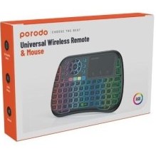 تصویر کیبورد بی سیم لمسی پرودو مدل Porodo MWKTC mini keyboard combo 