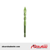 تصویر مته پرسلان نیزه ای سبز فوق حرفه ای سایز 7 ولف 