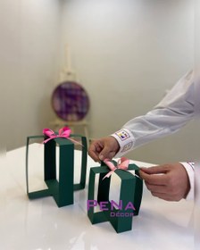تصویر جعبه کادویی دکوراتیو - 20 سانتی متر / صورتی ا Gift Box Decorative Gift Box Decorative