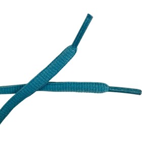 تصویر بند کتونی رنگ آبی گرد 