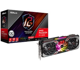 تصویر کارت گرافیک استوک ازراک مدل Asrock RX 6800 Phantom Gaming 16Gb ظرفیت 16 گیگابایت 