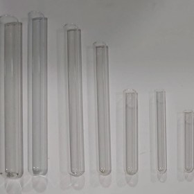 تصویر لوله آزمایش ۱۰۰×۱۶ میلیمتر شفاف نشکن 