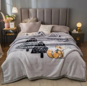 تصویر پتو خارجی دونفره جنگل 