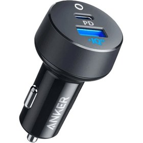 تصویر شارژر فندکی 2 پورت 35W انکر مدل A2732HF1 با گارانتی ایران رهجو Anker A2732HF1 35W Fast Dual Port Car Charger with PD