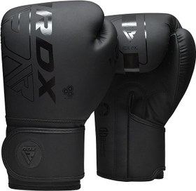 تصویر RDX : دستکش حرفه ای بوکس برند RDX رنگ مشکی RDX Boxing Gloves Sparring Muay Thai, Kickboxing MMA Fight Training, Punch Bag, Focus Mitts Pads 