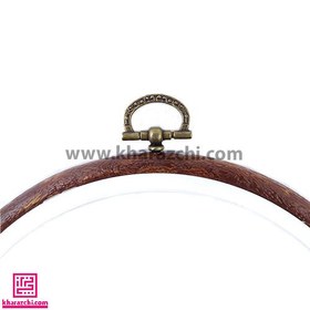 تصویر کارگاه ژله ای گرد قهوه ای 16 سانت 