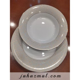 تصویر سرویس چینی زرین 6 نفره غذاخوری آناهید (35 پارچه) Zarin Iran Shahrzad Anahid 35 Pieces FDC Dinnerware Set