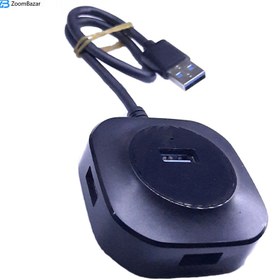 تصویر هاب یو اس بی چهار پورت کوتتسی Coteetci USB3.0*1 USB2.0*3 HUB 83007 