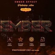 تصویر اکشن فتوشاپ Ember Effect - Photoshop Action 