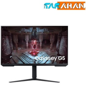 تصویر مانیتور گیمینگ سامسونگ سری Odyssey مدل G5 G51C سایز 32 اینچ Samsung Odyssey G5 LS32CG510EM 32 inch Gaming Monitor