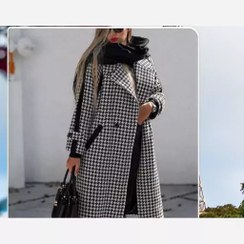 تصویر پالتو زنانه مدل هلنا سایز ۳۸-۴۴ با جنس پشمی 