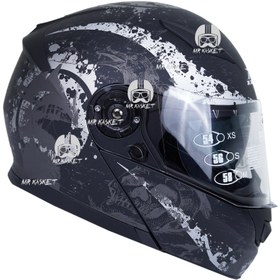 تصویر کلاه کاسکت بلوتوث دار راپیدو فک متحرک 950 BLK-Z BON Bluetooth helmet RAPIDO 950