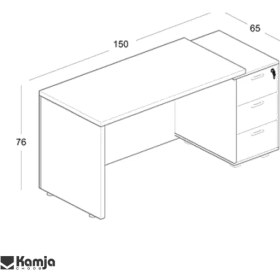 تصویر میز کارمندی KG100 
