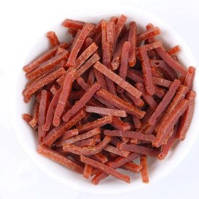 تصویر تشویقی گربه ونپی طعم اردک مدل رشته ای 80 گرمی Wanpy CAT Duck Jerky 80gr